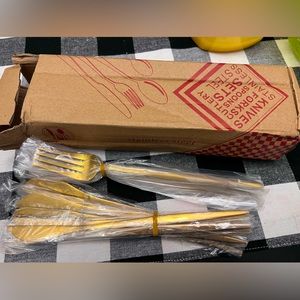 Steel forks and knives